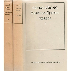 Szabó Lőrinc összegyűjtött versei I-II. 