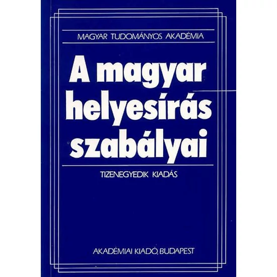 A magyar helyesírás szabályai 