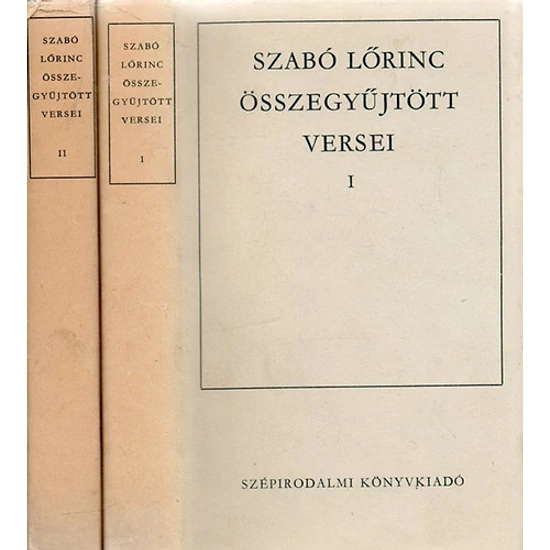 Szabó Lőrinc összegyűjtött versei I-II. 